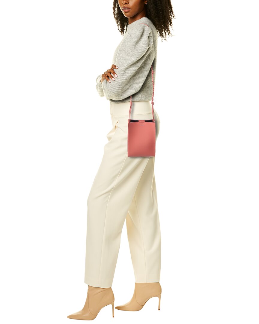 Jil Sander Tangle Small Leather Shoulder Bag