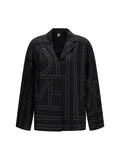 Toteme Women Silk Shirt With All-Over Monogram