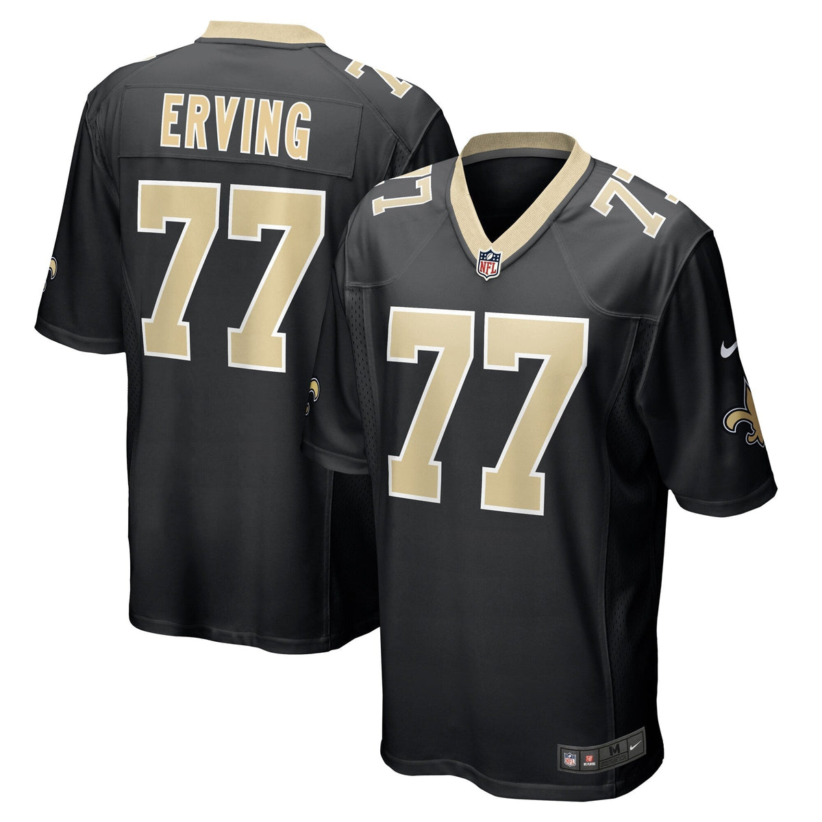 Cameron Erving New Orleans Saints Nike  Game Jersey -  Black
