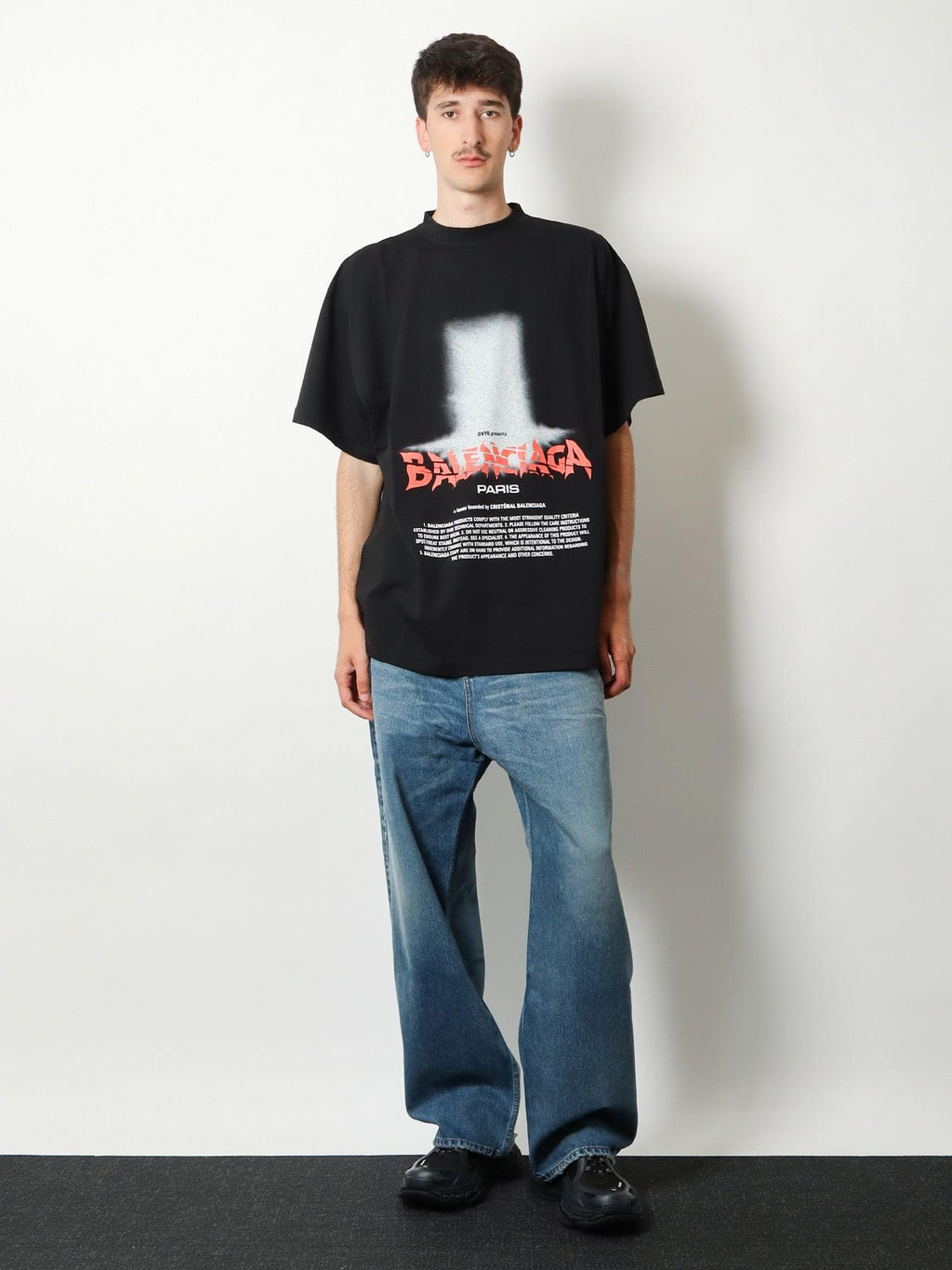 Balenciaga Men The Door Cotton T-Shirt