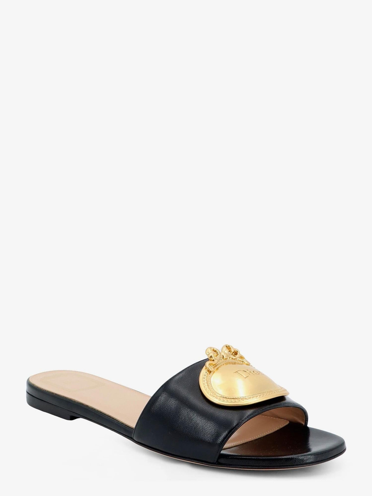 Dior Women Dior Medaillon Leather Sandals