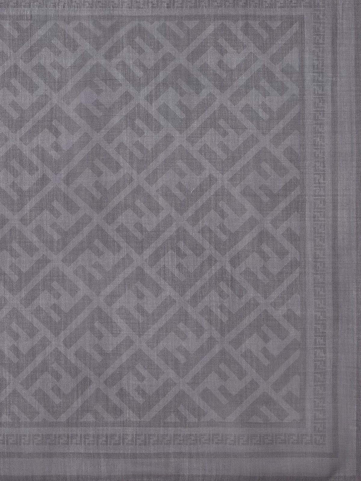 Fendi Men Wool And Silk Scarf
