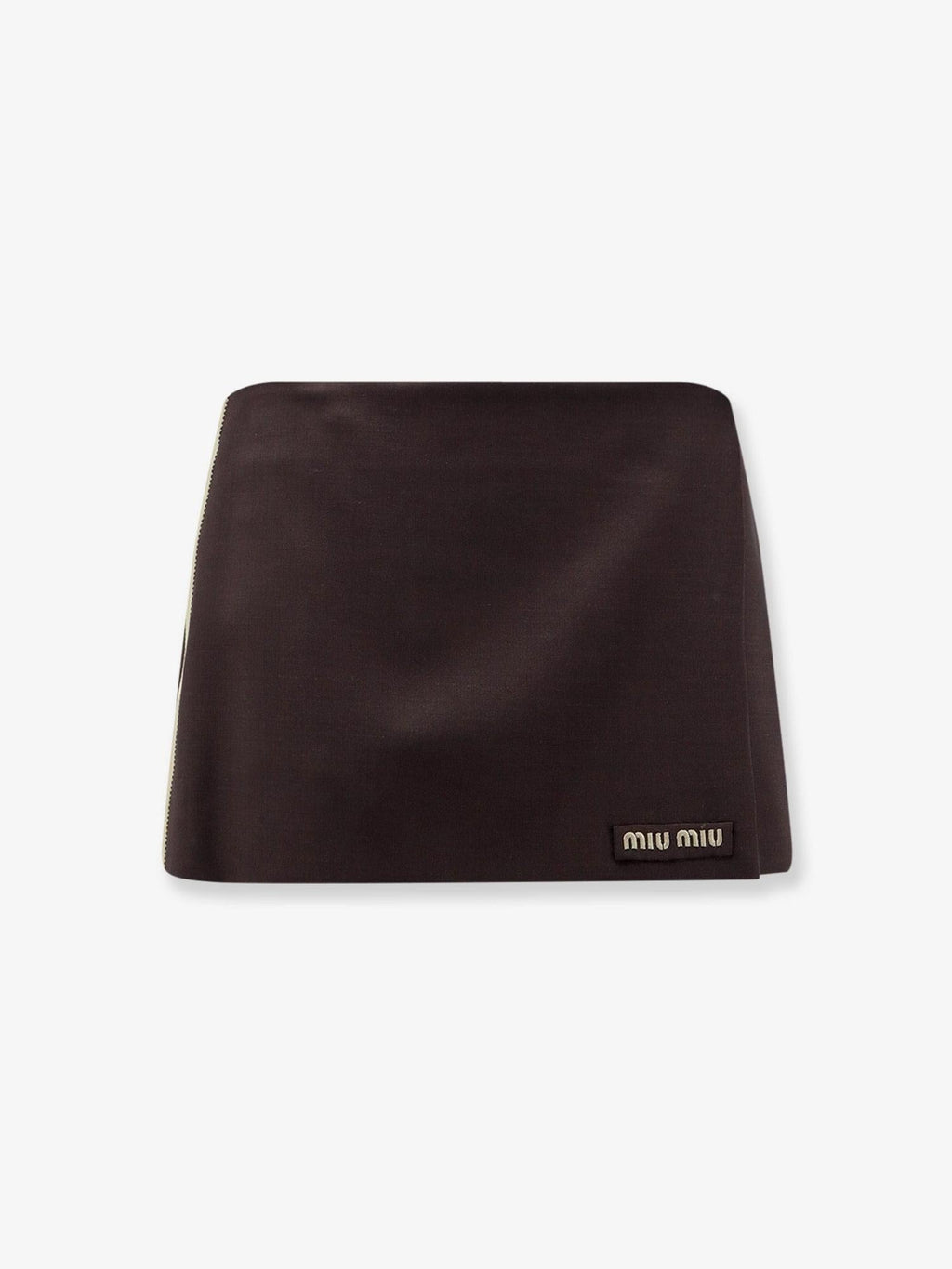 Miu Miu Women Mohair And Virgin Wool Mini Skirt