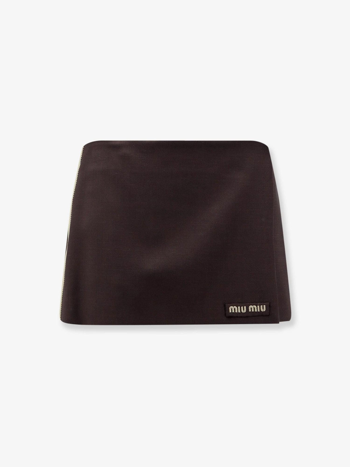 Miu Miu Women Mohair And Virgin Wool Mini Skirt