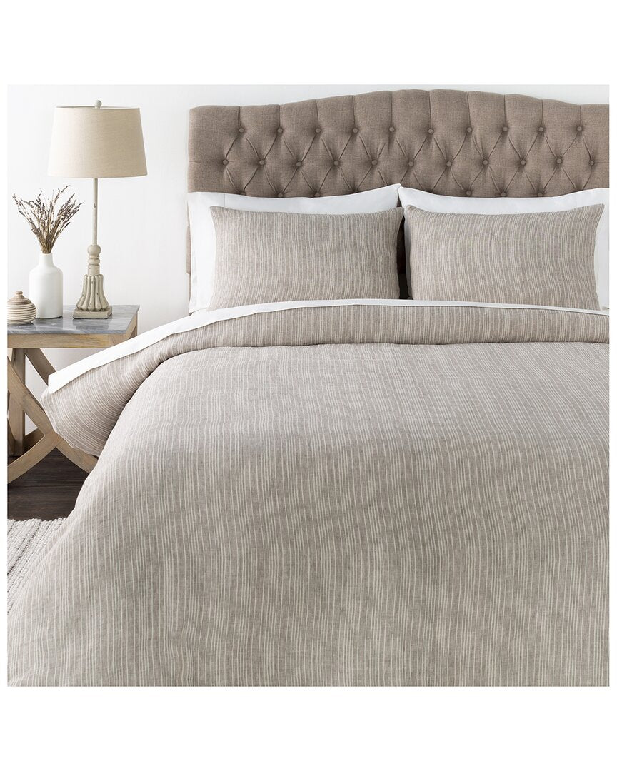 Surya Cameron Cream Duvet Set With Two Standard Shams