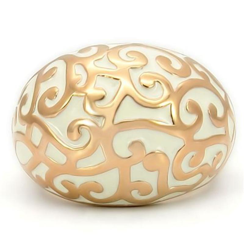 Rose Gold Brass Ring with No Stone