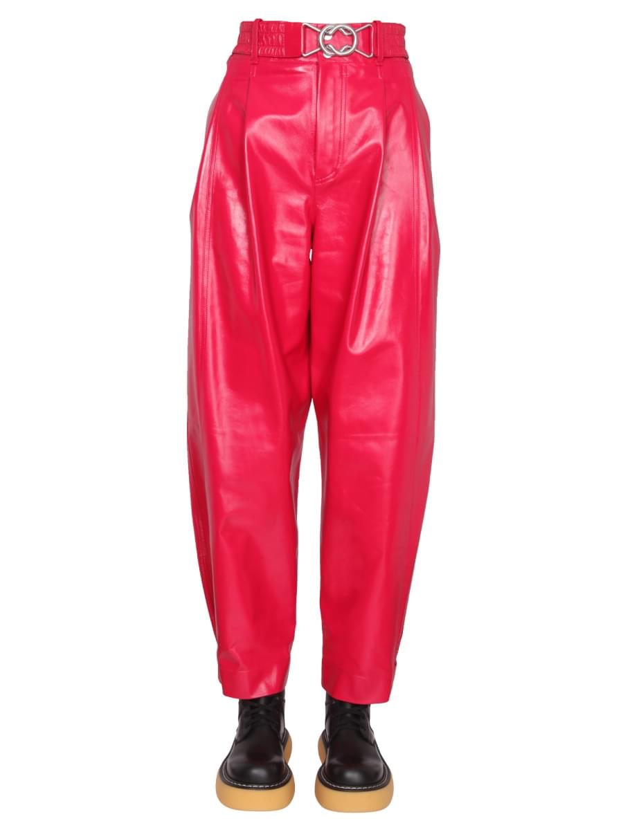 Bottega Veneta Women Leather Pants
