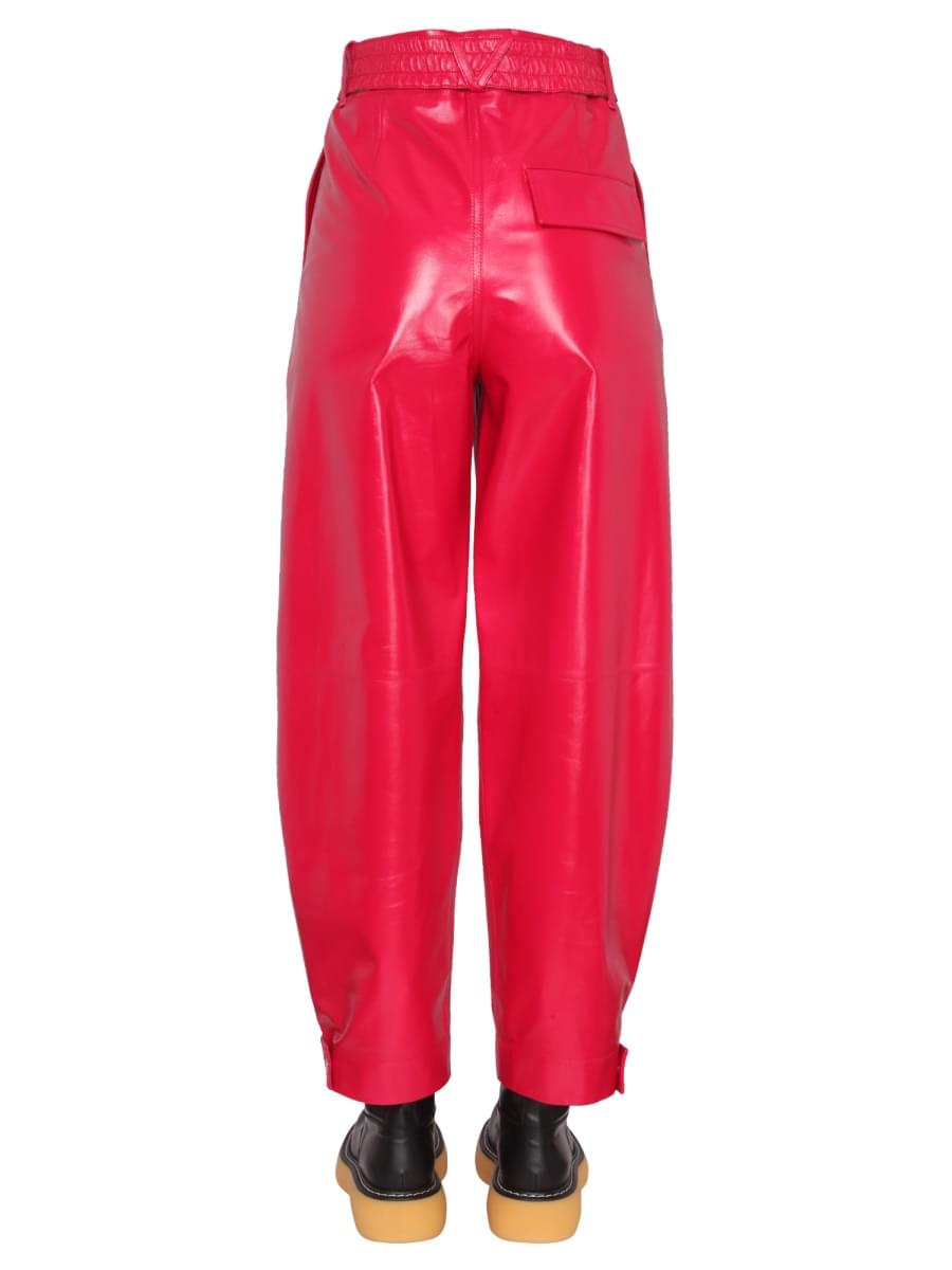 Bottega Veneta Women Leather Pants