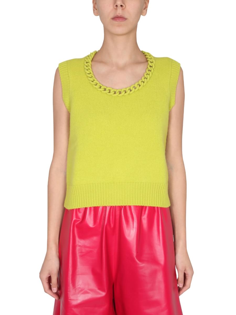 Bottega Veneta Women Vest With Crochet Chain