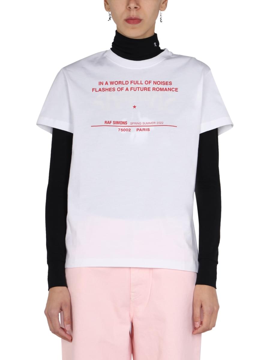 Raf Simons Women Logo Print T-Shirt