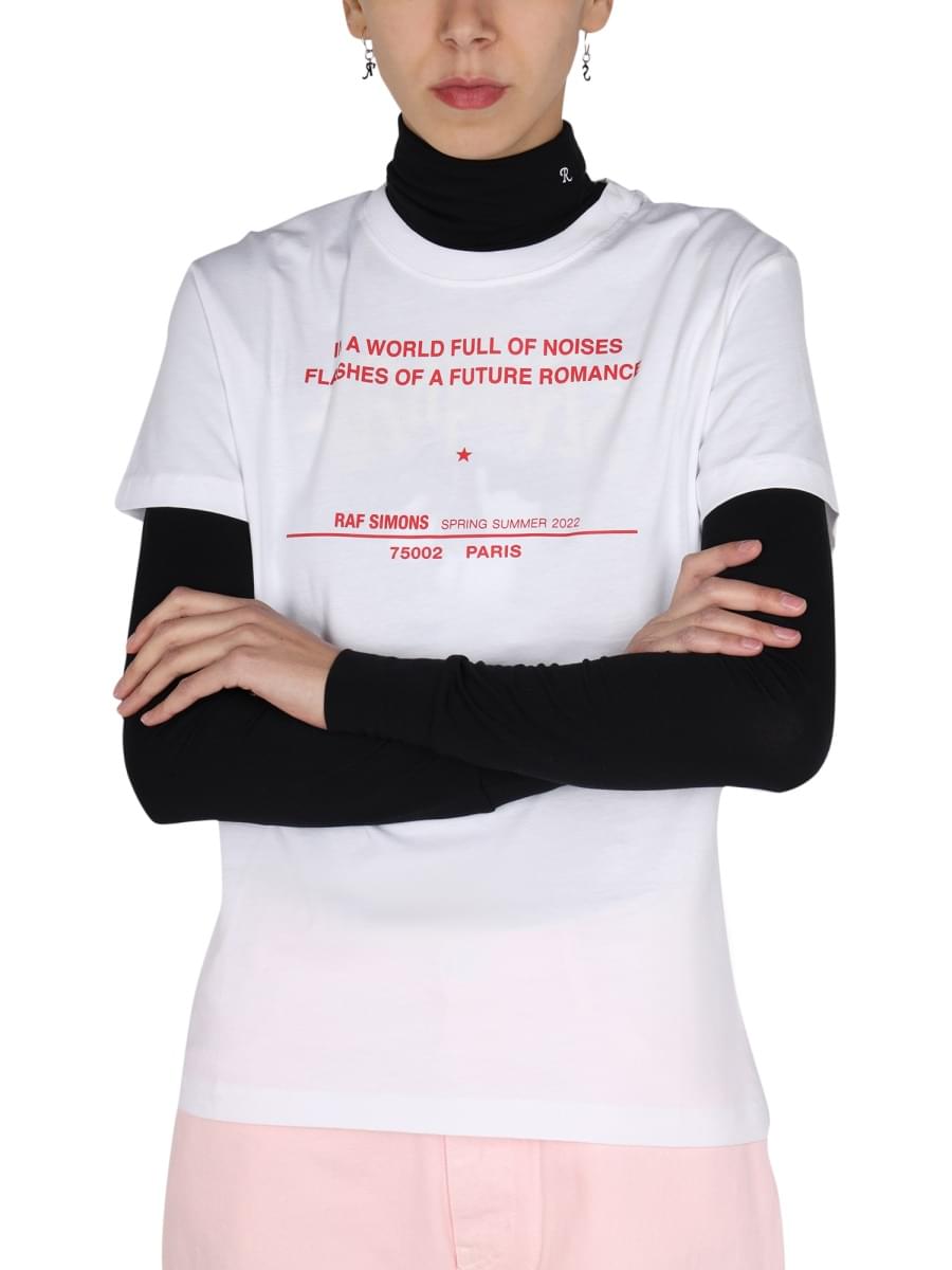 Raf Simons Women Logo Print T-Shirt