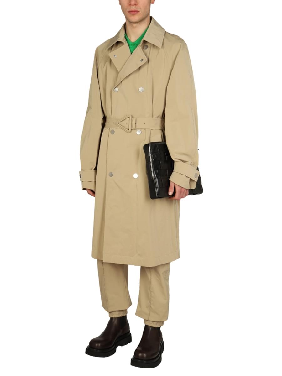 Bottega Veneta Men Nylon Trench Coat