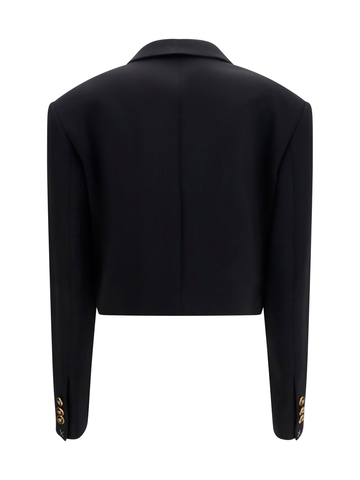 Versace Women Cropped Wool Blazer