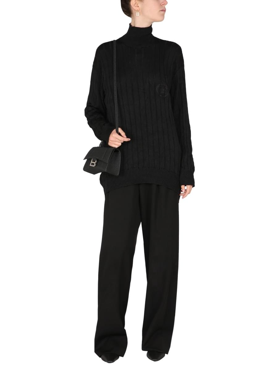 Balenciaga Women Oversized Turtleneck Pullover