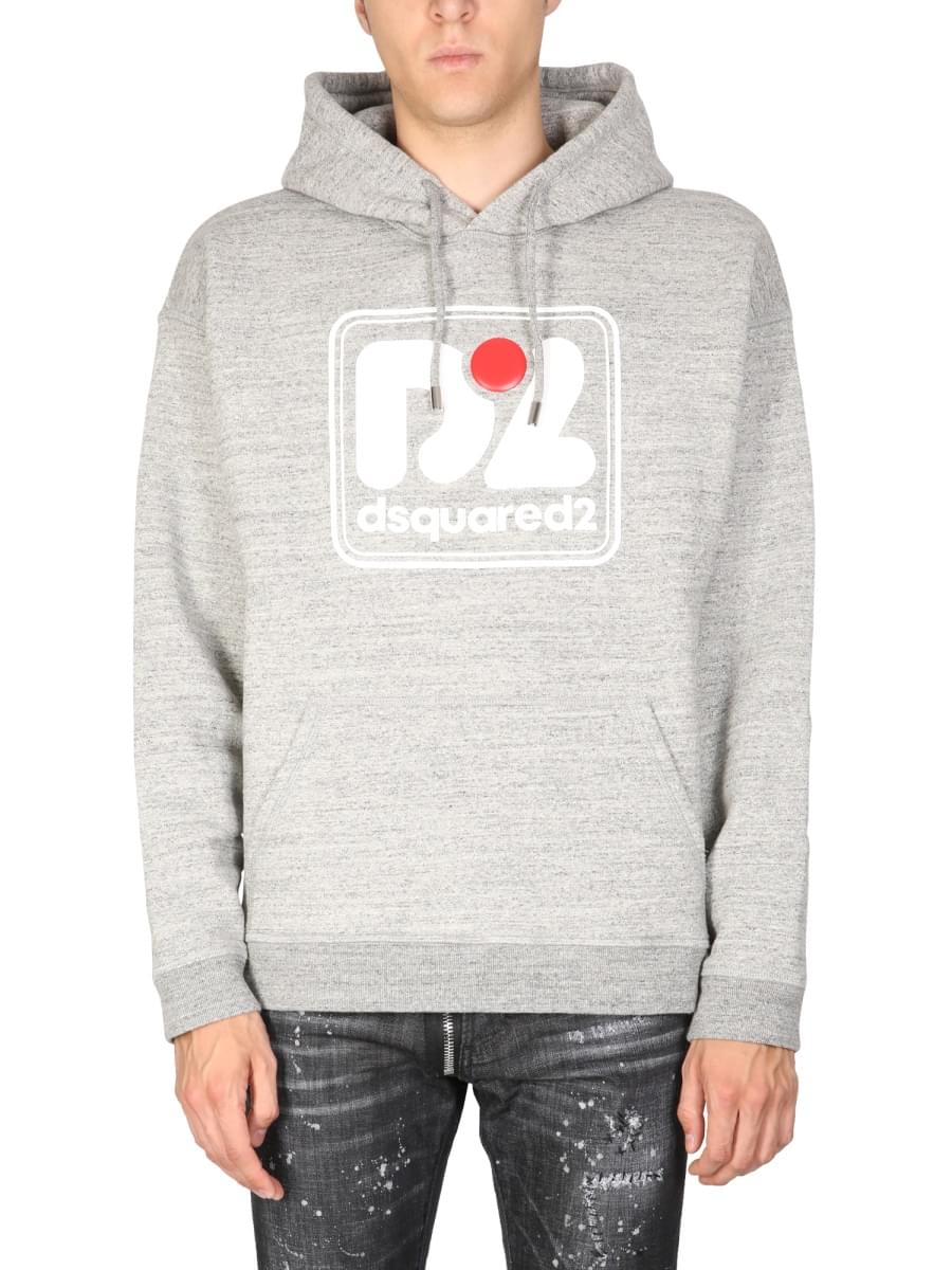 Dsquared Men Camo Patch Herca Anorak Sweatshirt