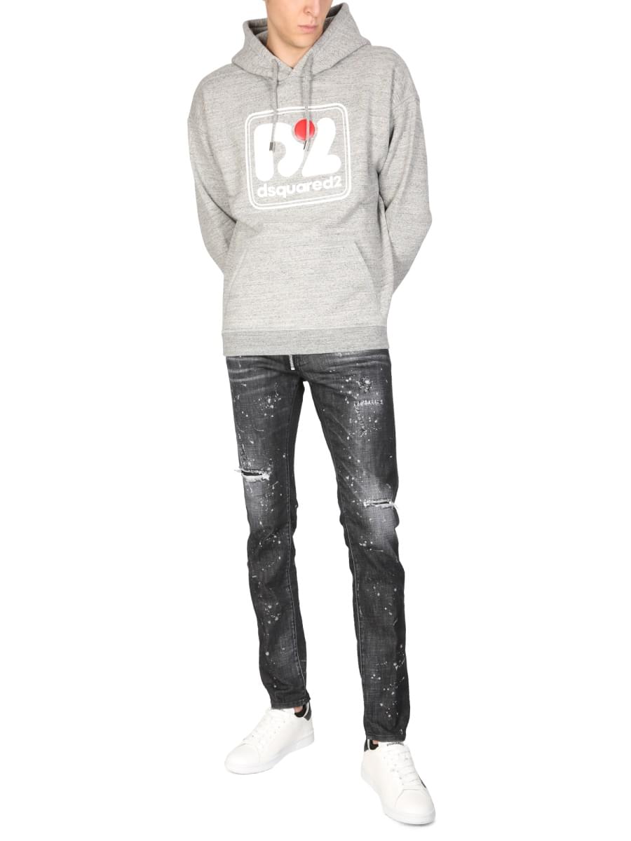 Dsquared Men Camo Patch Herca Anorak Sweatshirt