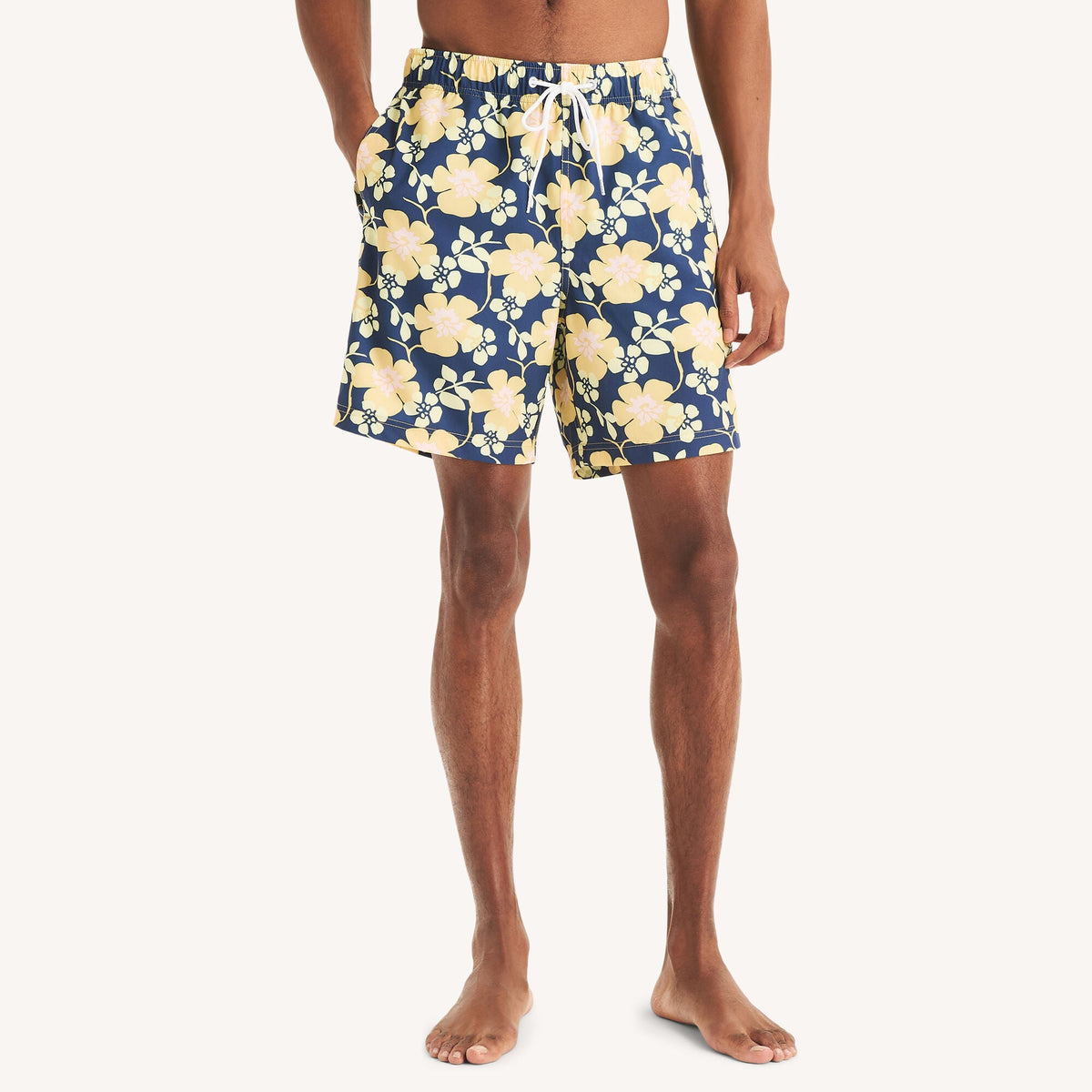Nautica Mens 7" Printed Quick-Dry Swim