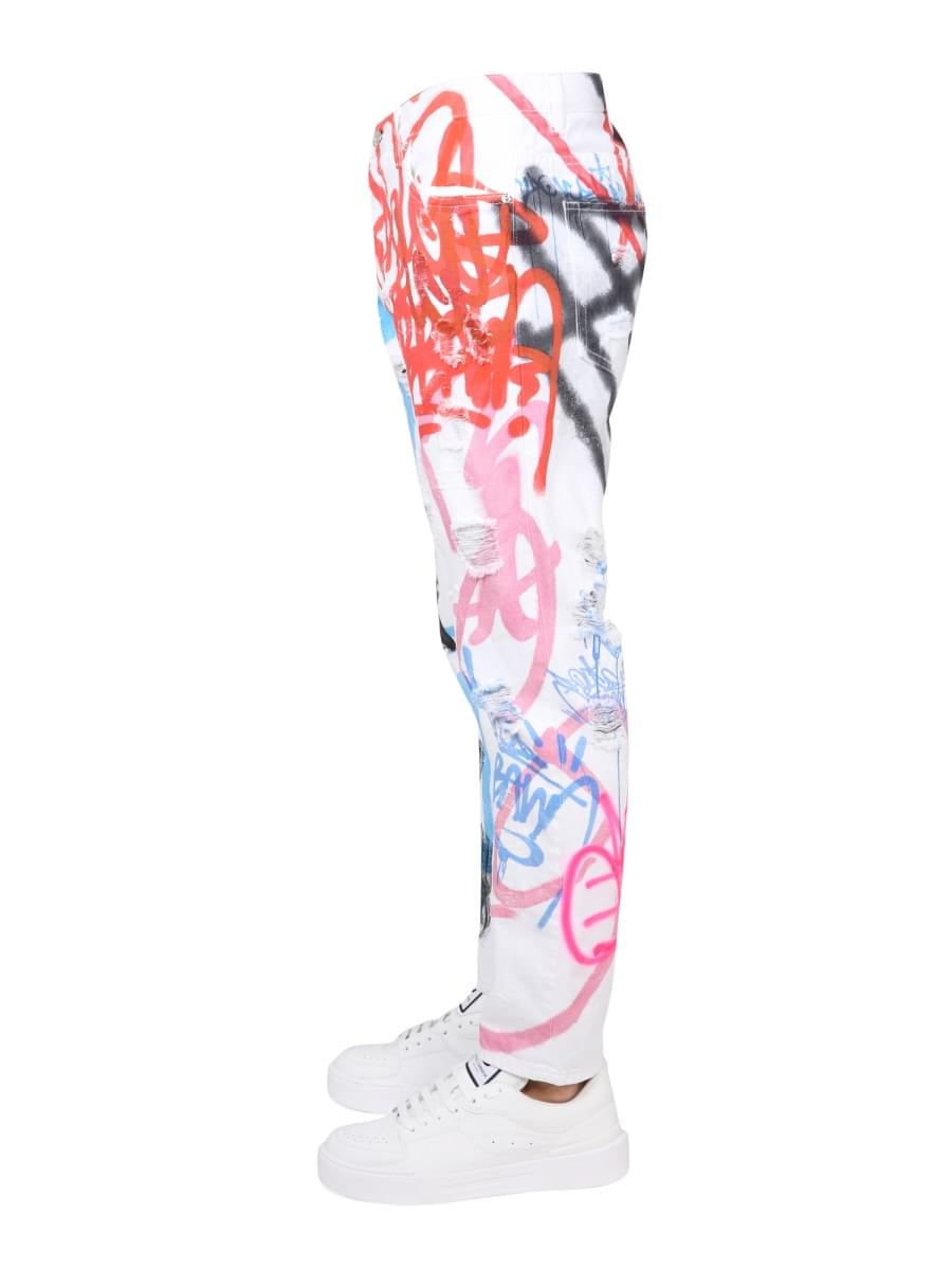 Dolce & Gabbana Men Loose Fit Jeans