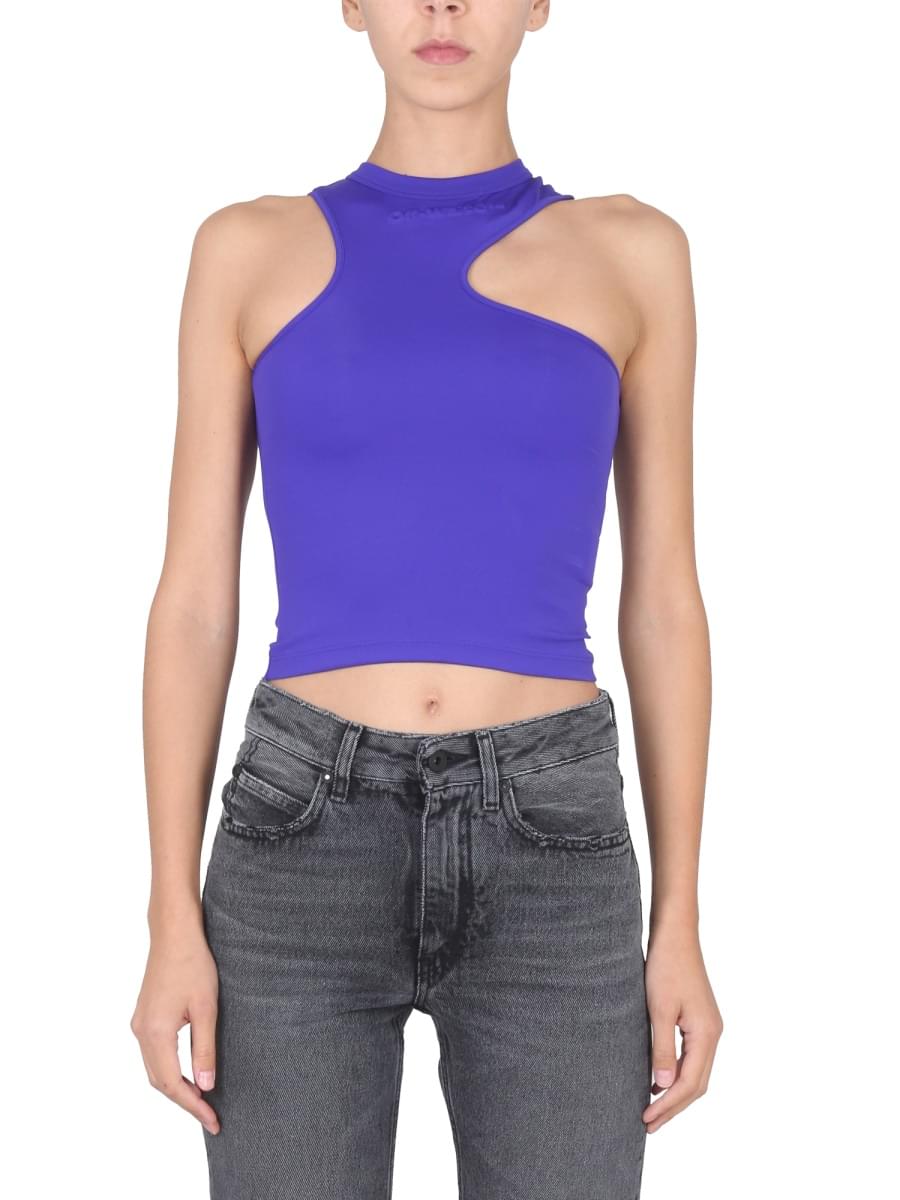 Off-White Women Top With Embossed Logo