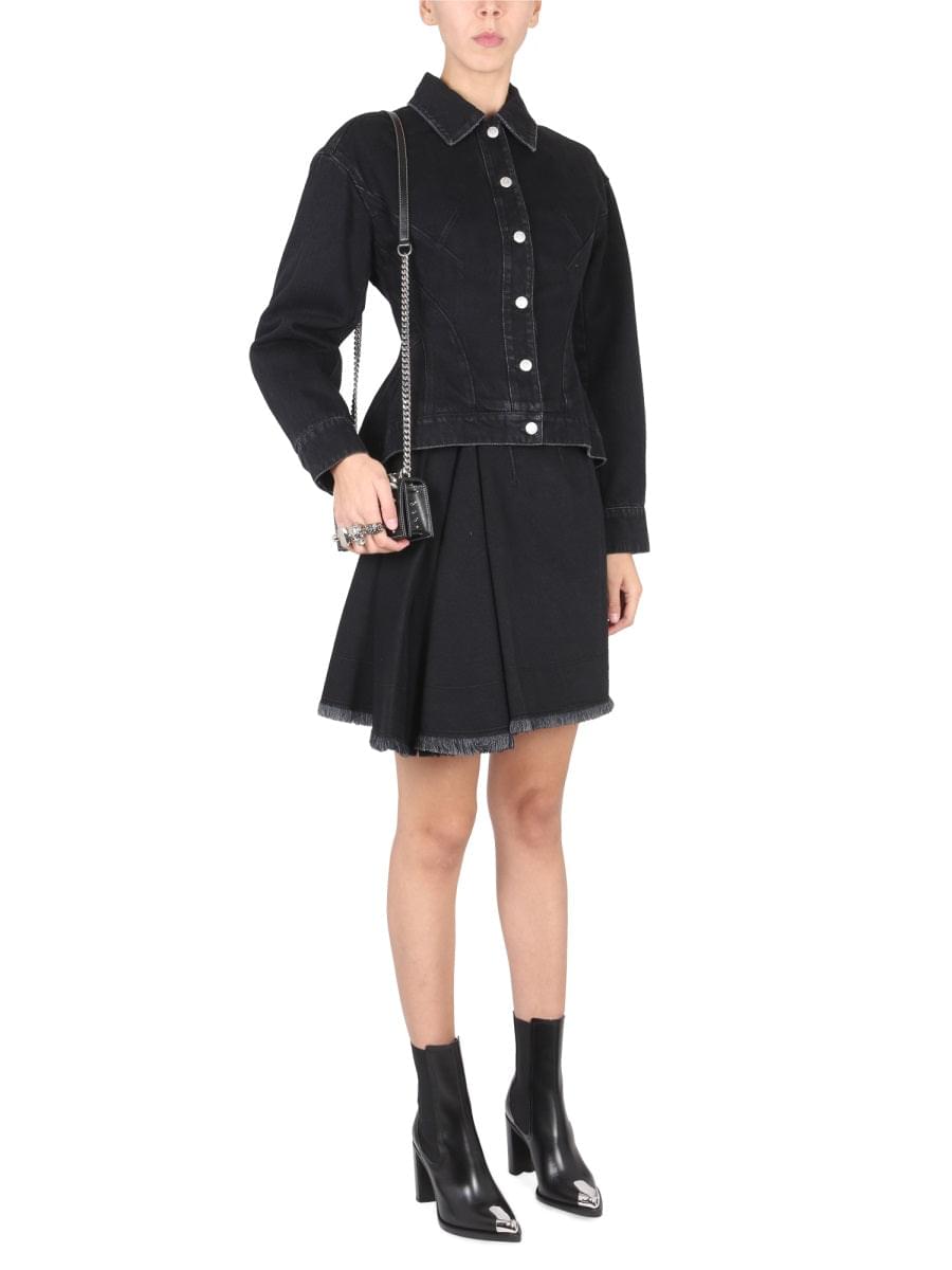 Alexander Mcqueen Women Hybrid Denim Jacket