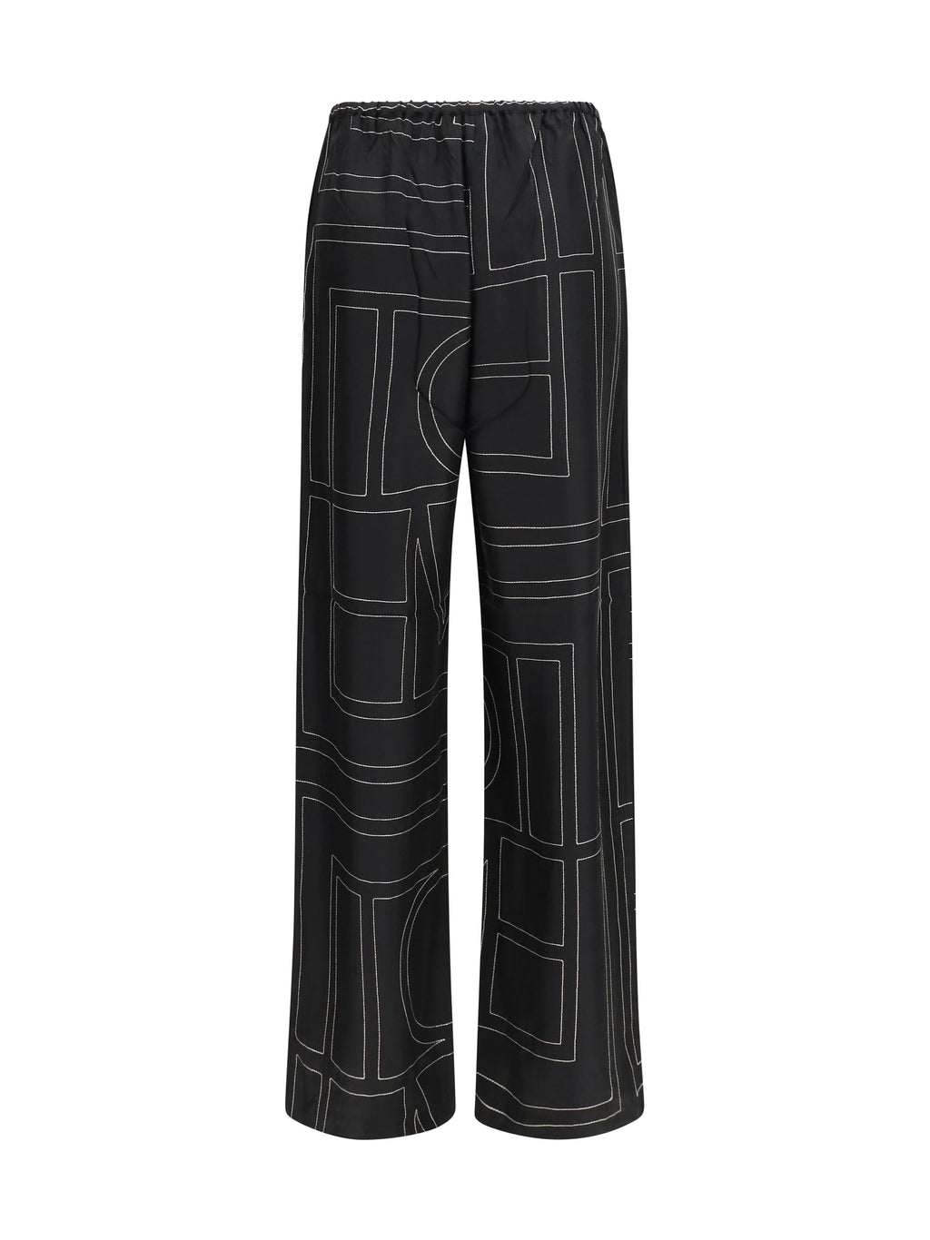 Toteme Women Silk Monogram Pants