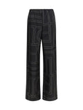 Toteme Women Silk Monogram Pants