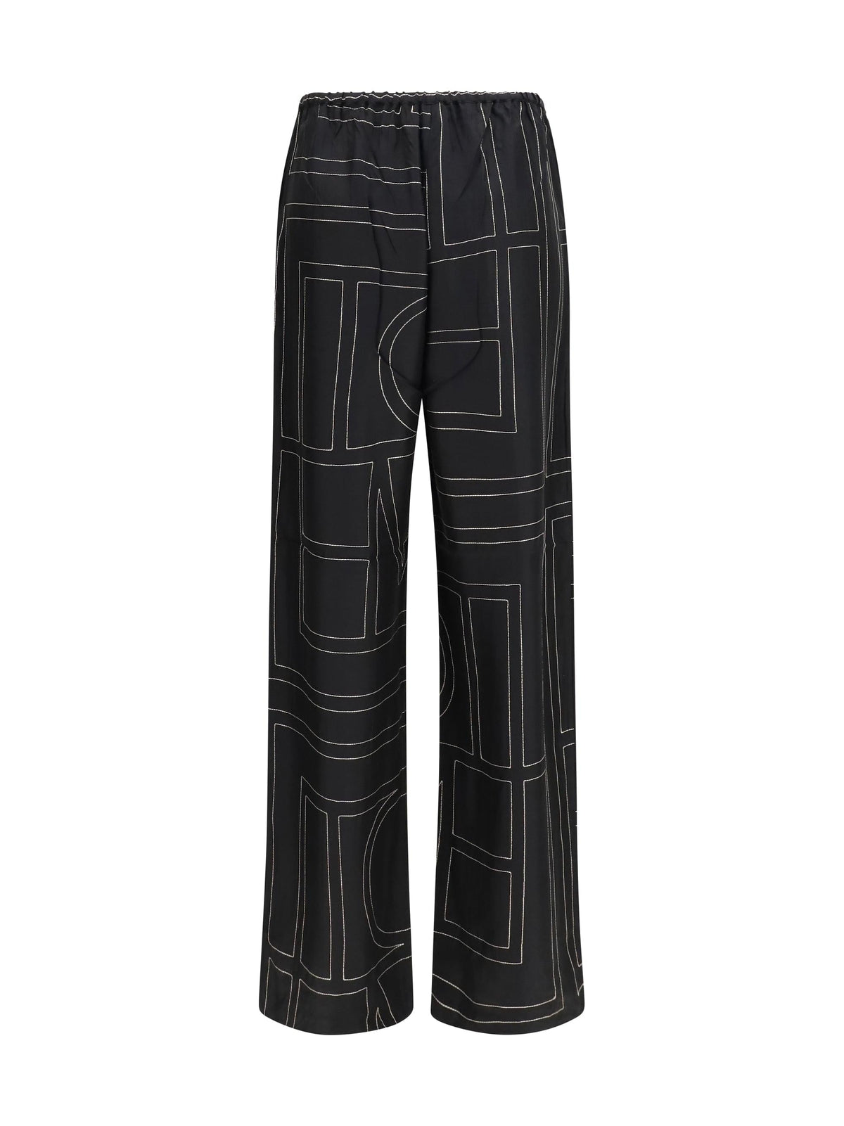 Toteme Women Silk Monogram Pants