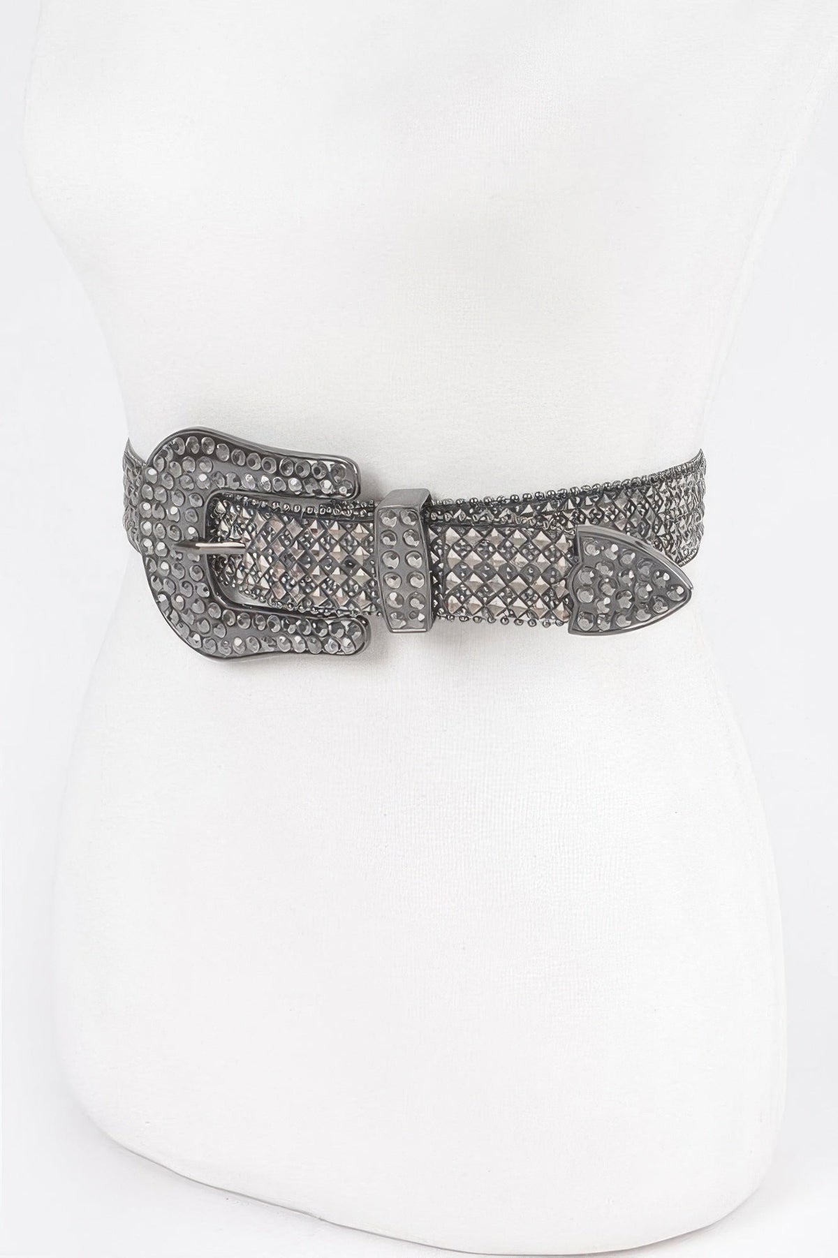 Rhinestone Western Style Plus Size Belt