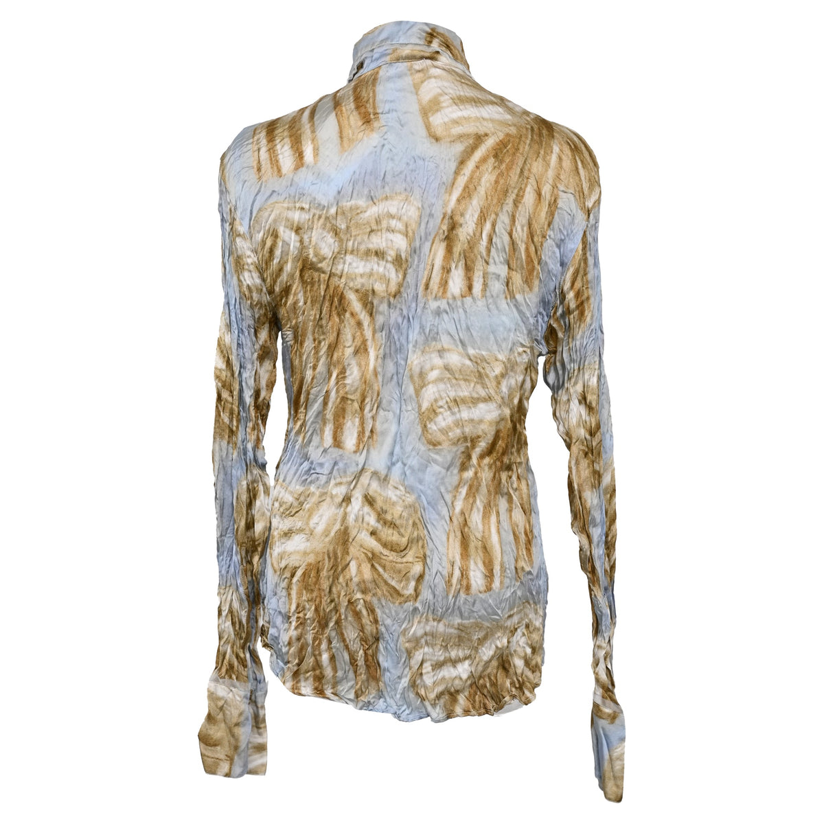 Acne Studios Printed Button-up Shirt In Multicolor Viscose