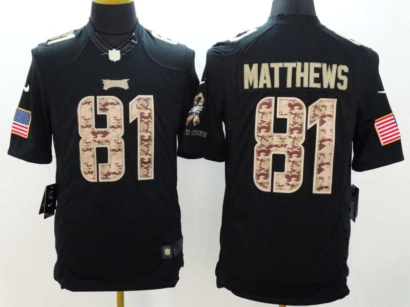 Men's Philadelphia Eagles Jordan Matthews #81 Black Game jersey