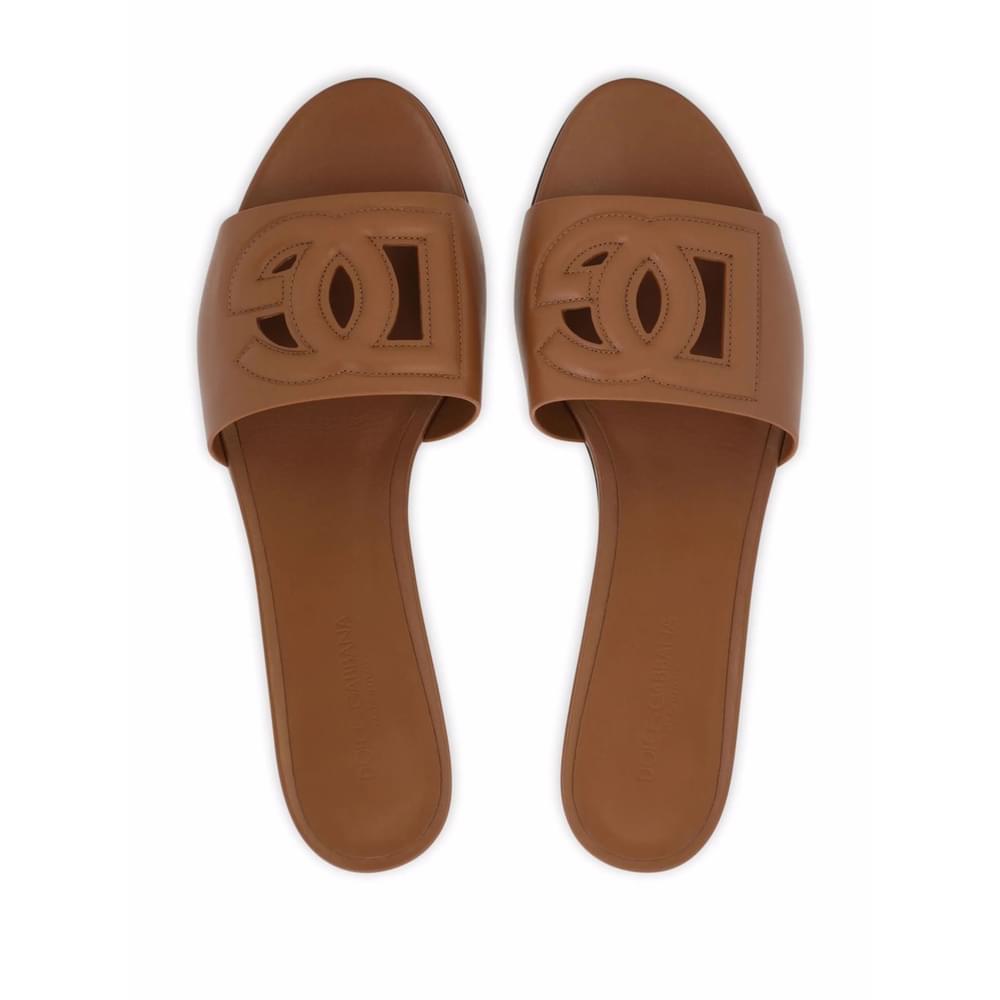 Dolce & Gabbana Brown Flip-Flops & Slides Women