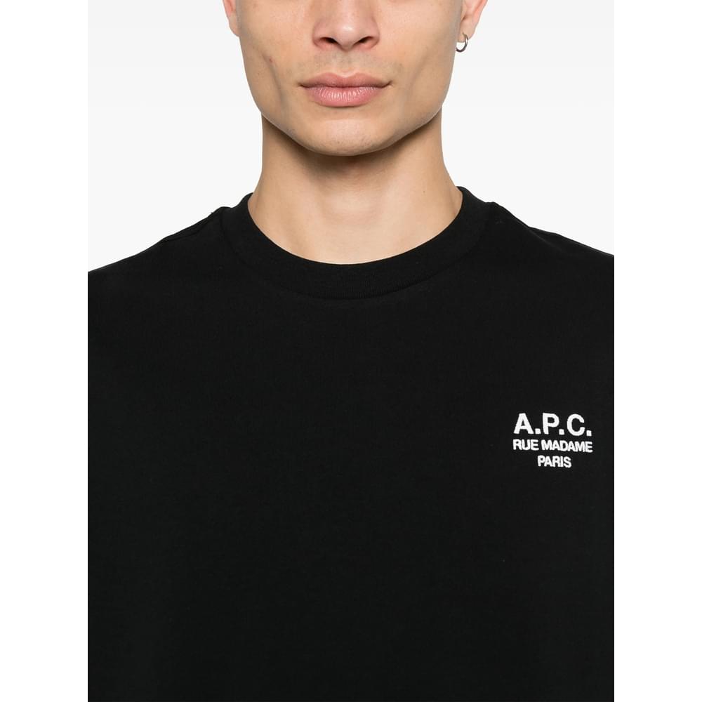 A.P.C. Black T-Shirts & Vests - T-Shirts Men
