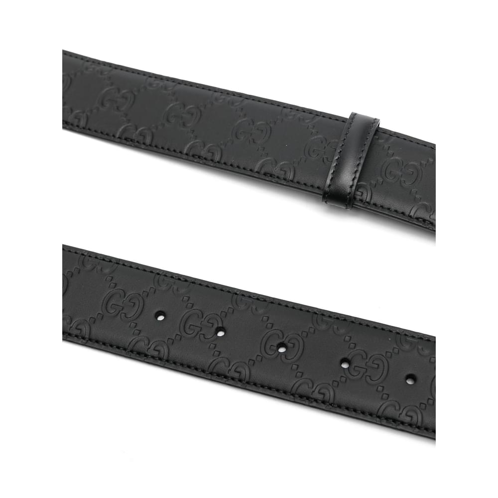 Gucci Black Belts Men