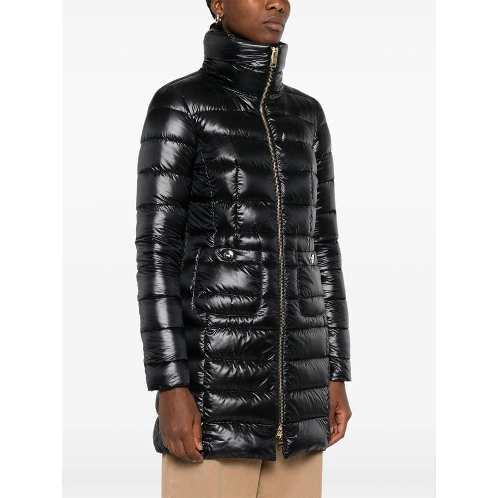 Herno Black Coats - Single Breasted Coats Women