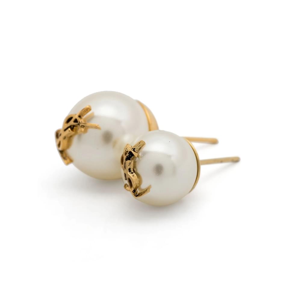 Saint Laurent Gold Earrings Women
