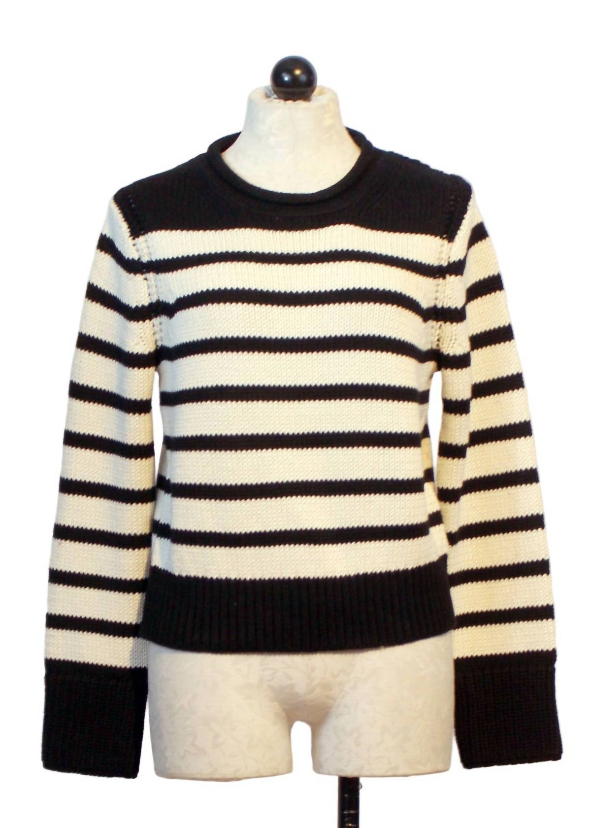 Ridley Striped Sweater In Bandit Stripe