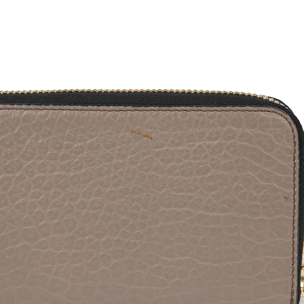 Metal Logo Zipper Long Wallet