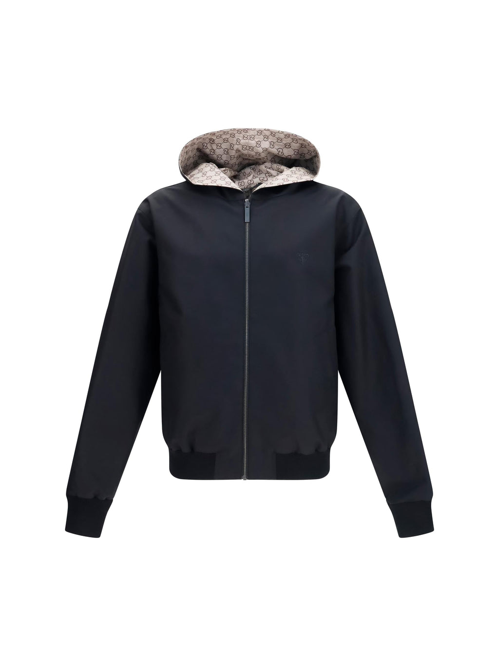 Gucci Men Reversible Zip Jacket In Cotton