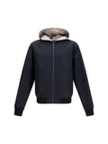 Gucci Men Reversible Zip Jacket In Cotton