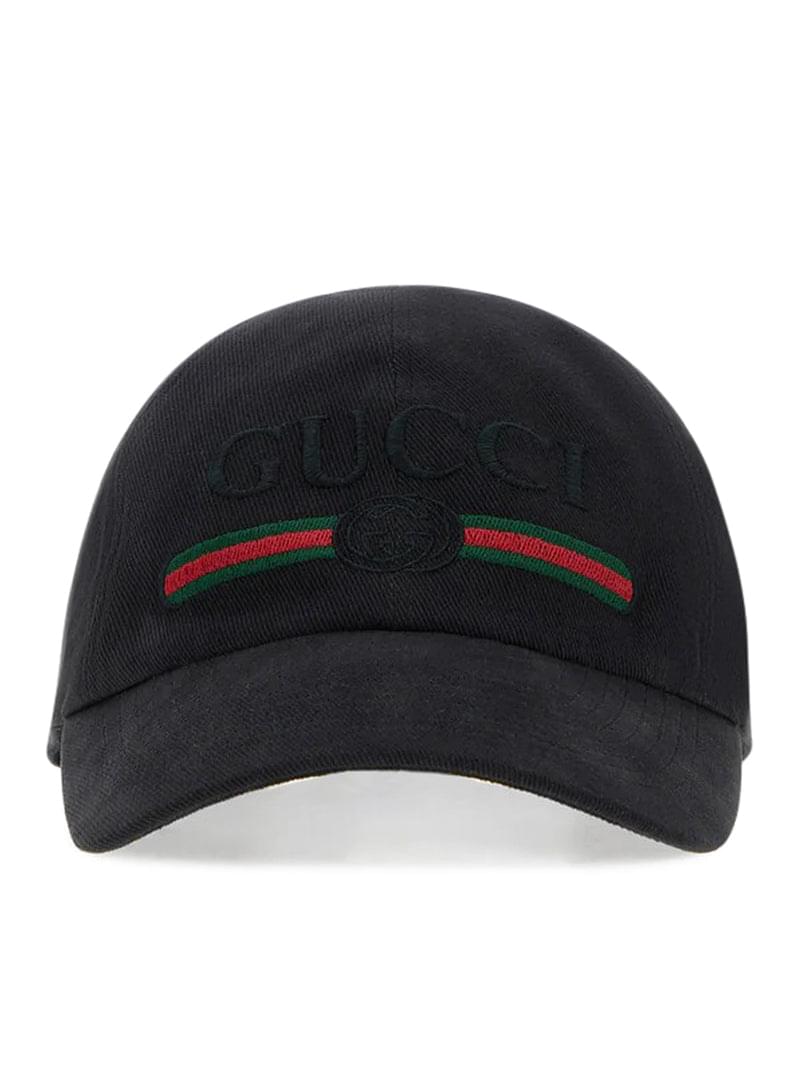 Gucci Men Cotton Baseball Cap With Embroidery
