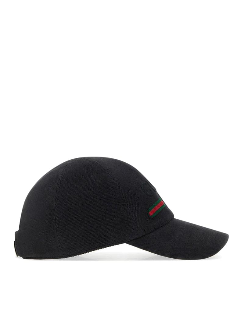 Gucci Men Cotton Baseball Cap With Embroidery