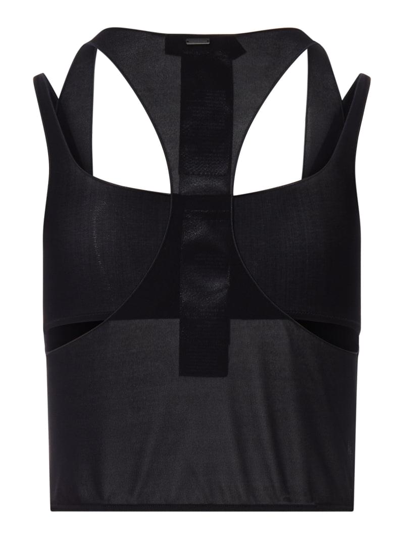 Gucci Women Semi-Transparent Top In Technical Fabric