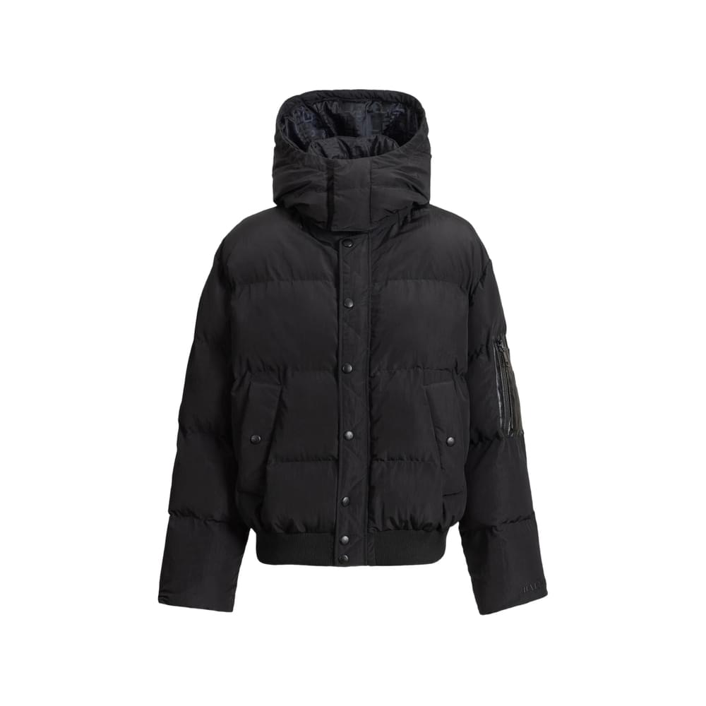 Balmain Black Coats - Padded Coats Men