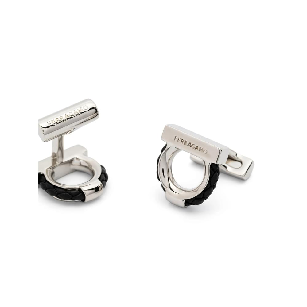 Ferragamo Silver Cufflinks Men
