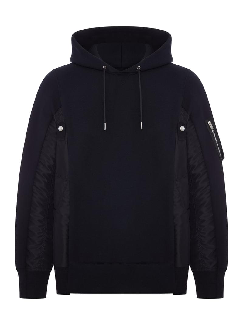 Sacai Men Cotton And Nylon Hoodie