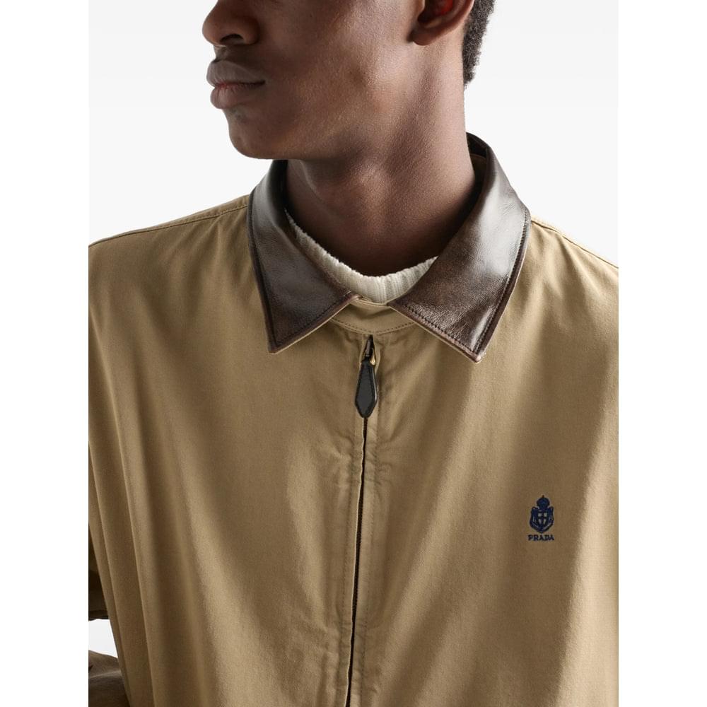 Prada Neutrals Jackets - Bomber Jackets Men