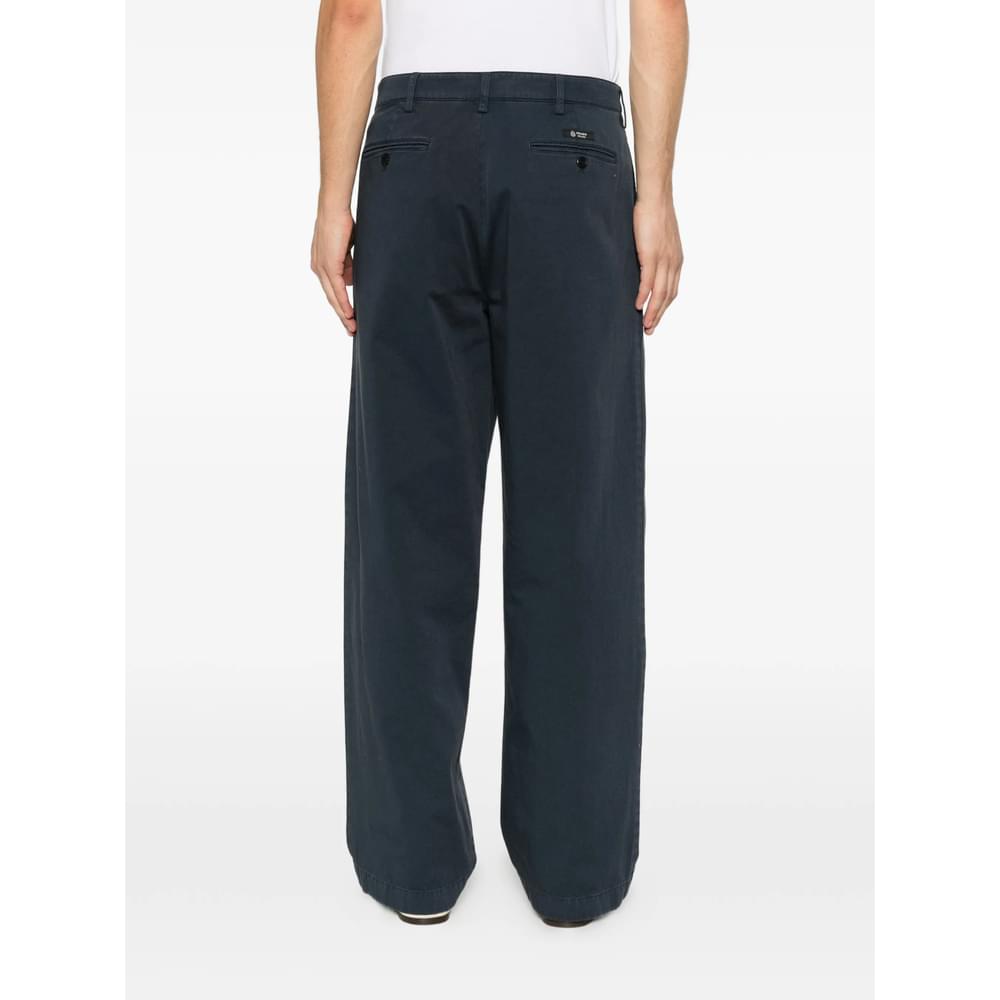 Prada Blue Trousers - Wide-Leg Trousers Men