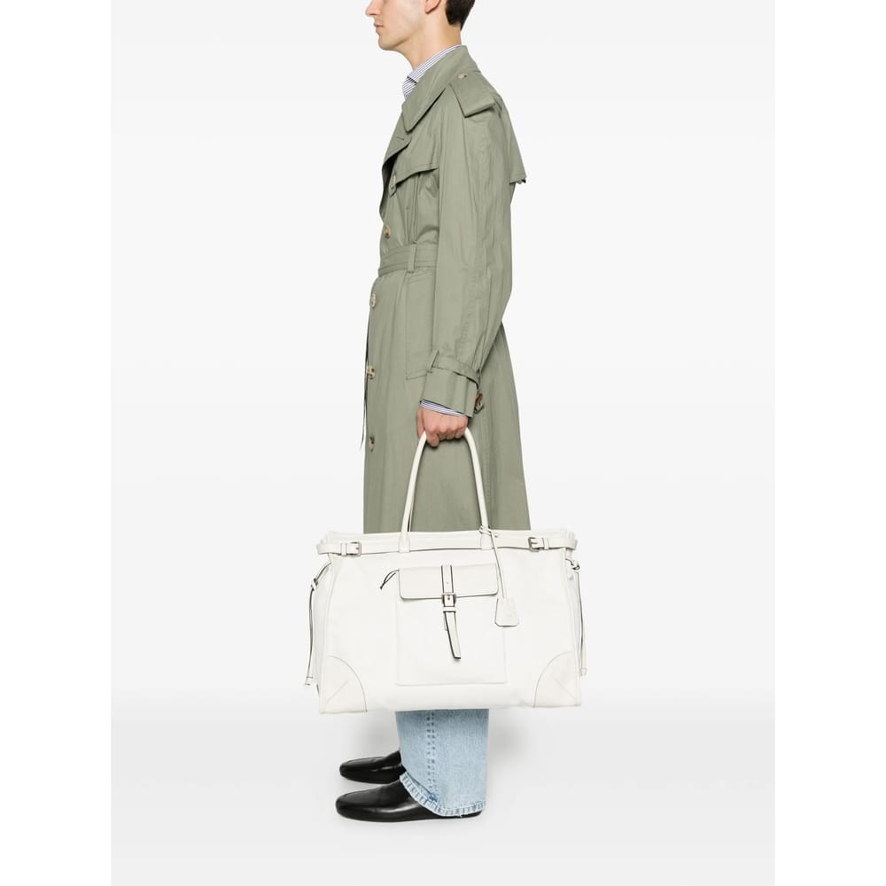 Prada Neutrals Tote Bags Men