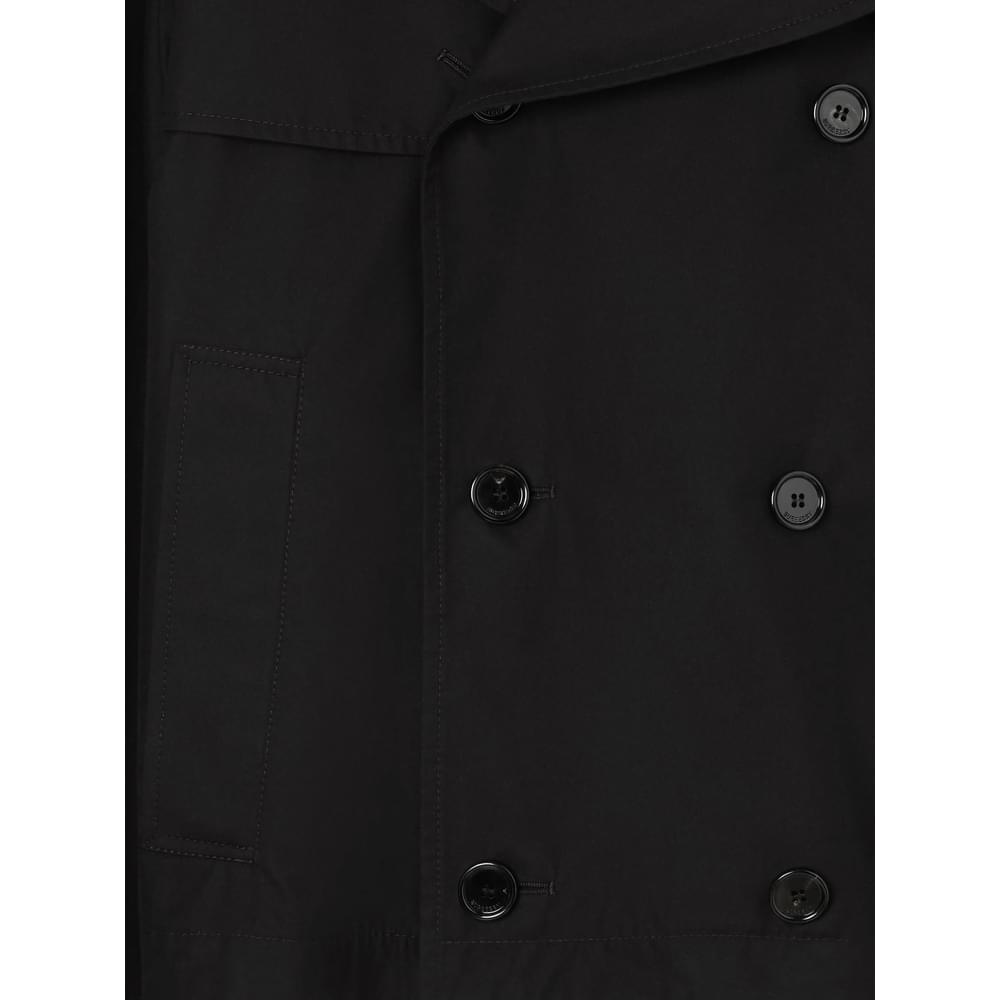 Burberry Black Coats - Trench Coats Men