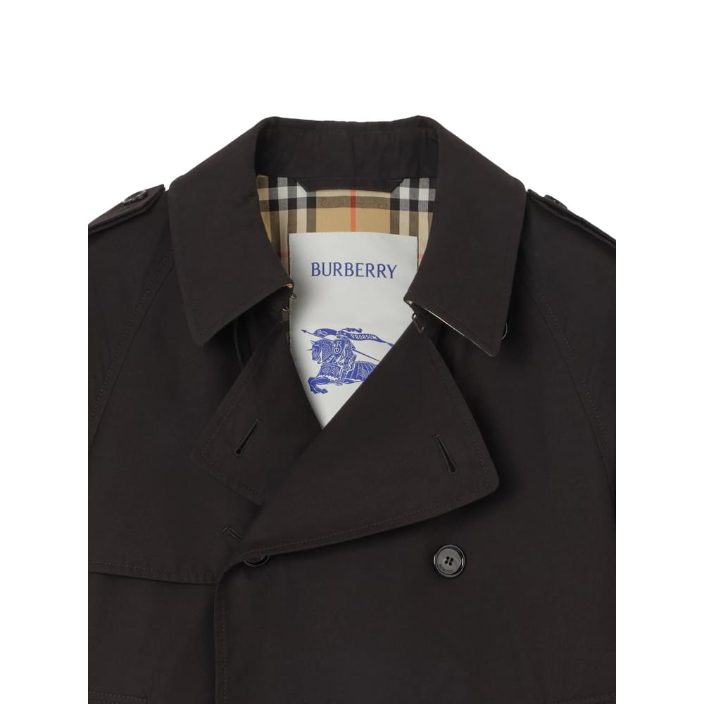 Burberry Black Coats - Trench Coats Men